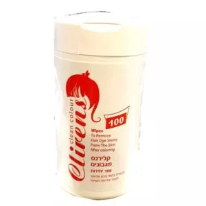 מגבונים לחים להסרת כתמי צבע מהעור