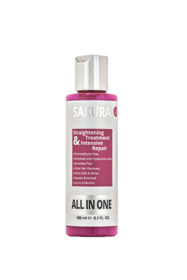 החלקה קרטין אורגנית לשיער 150 מ"ל סאקורה ALL IN ONE
