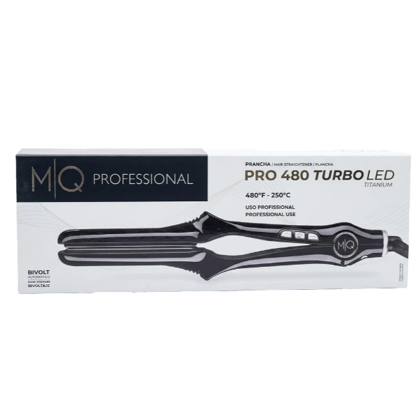 מחליק שיער מקצועי MQ Professional Pro 480 Turbo LED Titanium