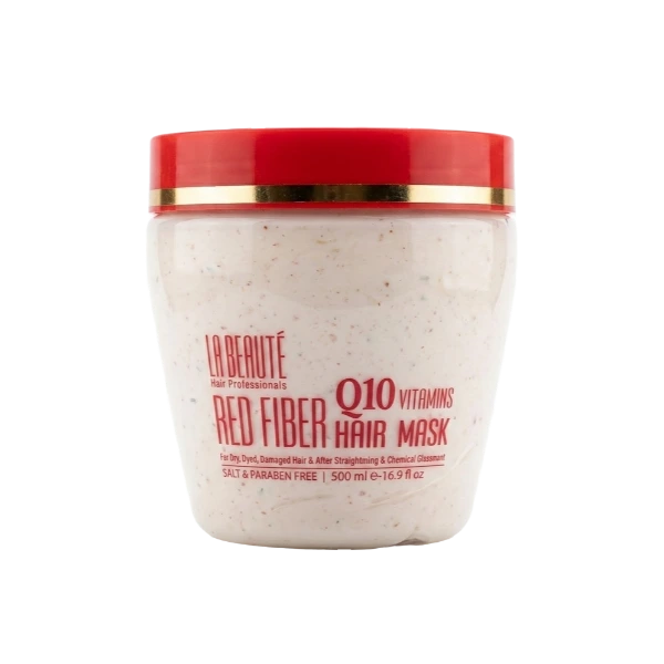 מסכת רד פייבר Q10 לשיער מכיל 500 מ"ל LA BEAUTE Red Fiber