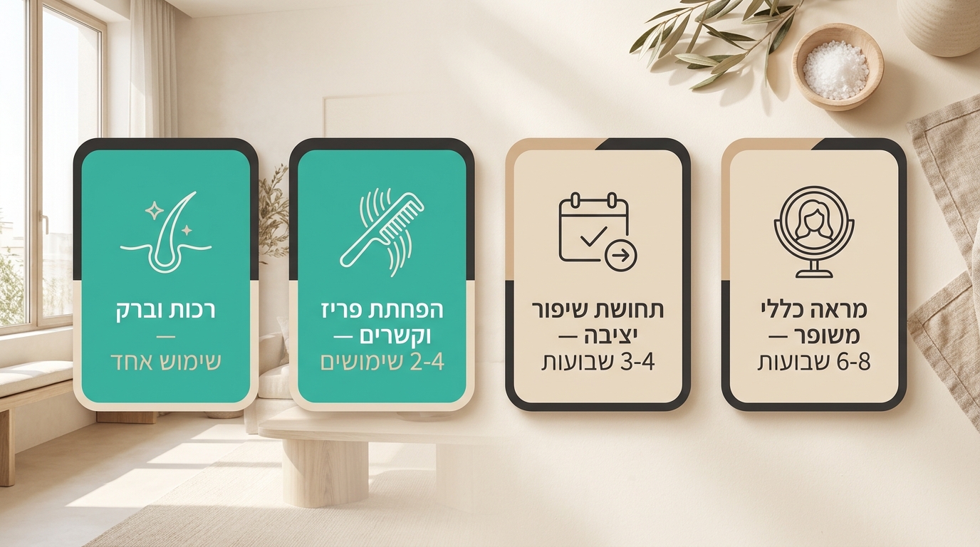 סוגי טיפולי שיער לה בוטה - מסכה, מרכך, סרום ומוצרים ללא שטיפה