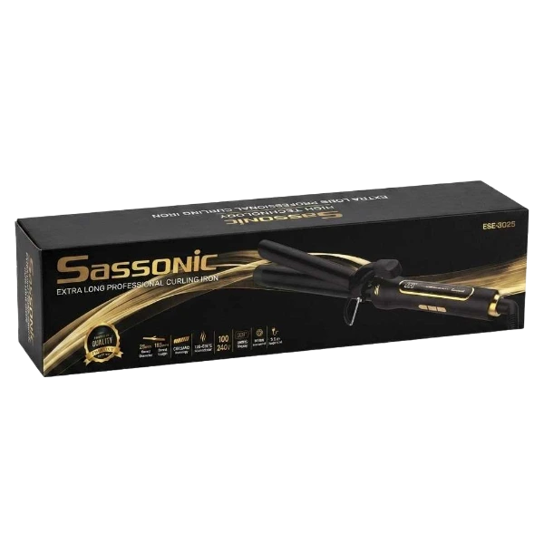 מסלסל שיער מקצועי ארוך במיוחד Sassonic (דגם ESE-3025)