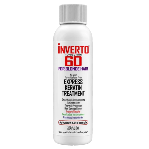INVERTO Revolution 60 – טיפול קראטין מהיר לשיער בלונד (120 מ"ל)